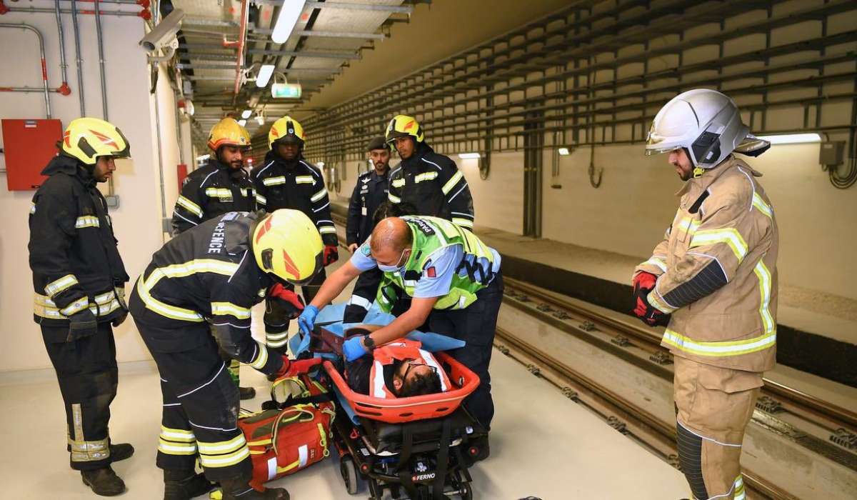 MoI conducts Mock Exercise on How to deal with Tunnel Incident in Lusail Tram